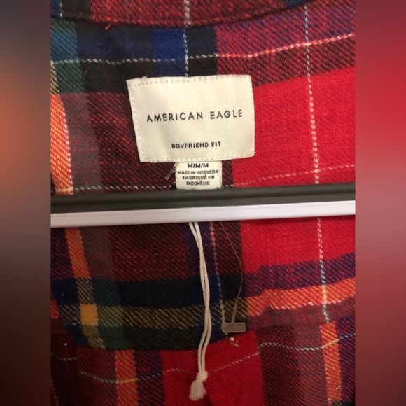 American Eagle Plaid Flannel - Medium - Picture 2 of 3